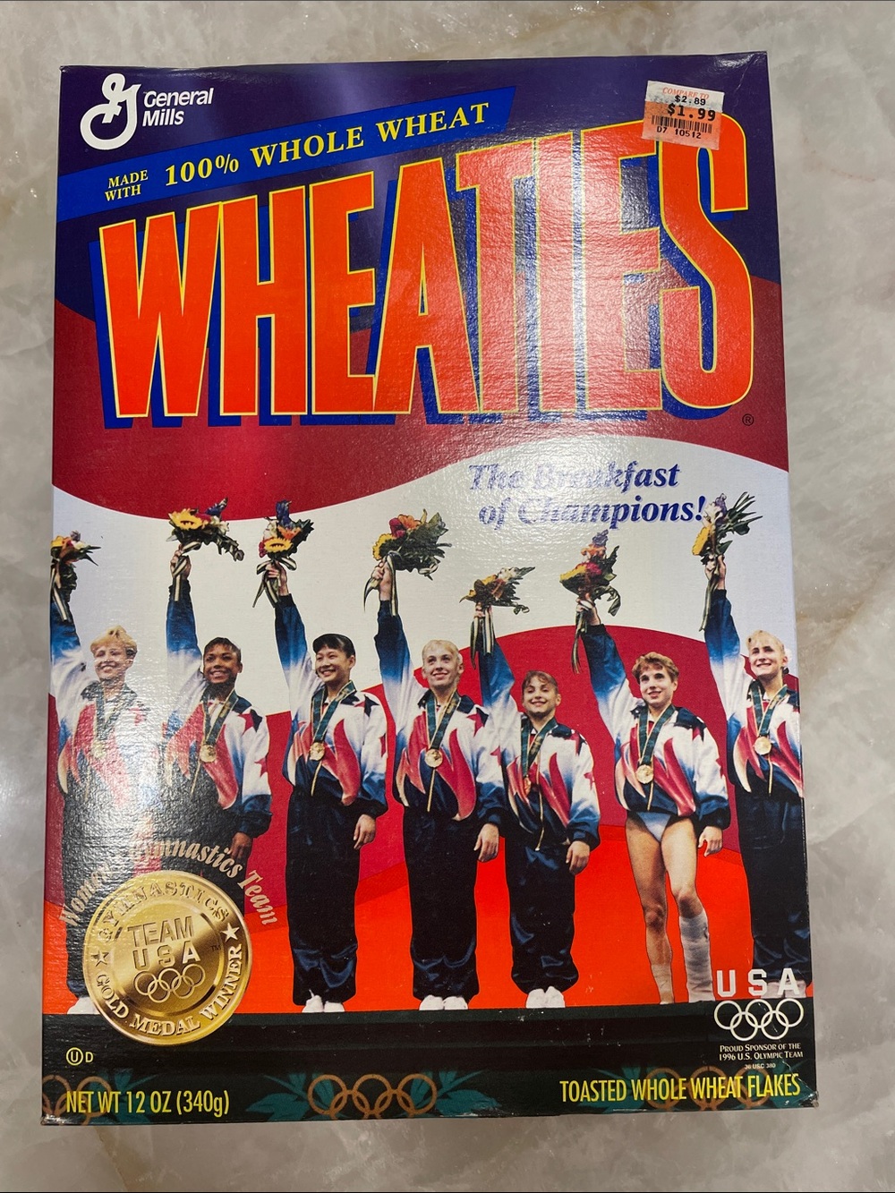 Wheaties 1996 Olympics Women’s Gymnastics Gold